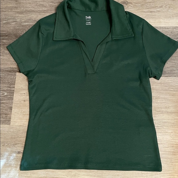 twik Tops - 🌿 TWIK Green Polo Top NWOT